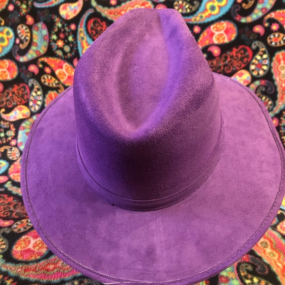Purple Suede Hat - Picture 6 of 7